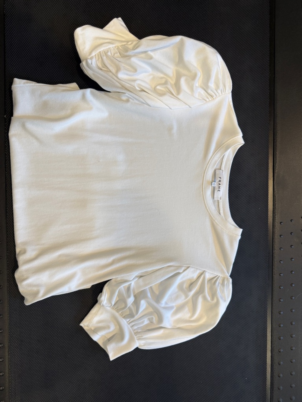 Frame Denim Kids White Puff-Sleeve Tee